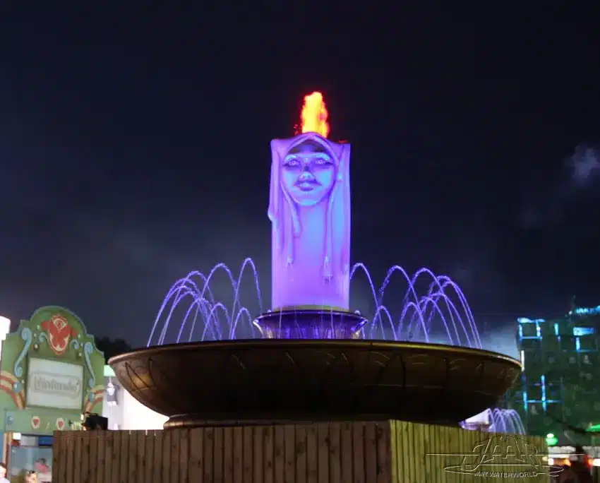 Watershow kaars tomorrowland